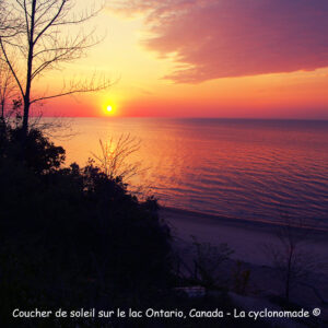 Coucher de soleil sur le lac Ontario