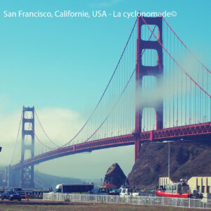 Le Golden Gate Bridge- côte ouest à vélo