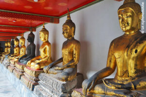 Bangkok : temple du Bouddha couché