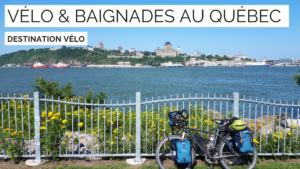 vélo - baignade - plage - stop canicule - cyclotoruisme - vélo québec - voyage à vélo - blogue cyclotourisme - la cyclo
